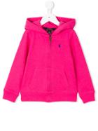Ralph Lauren Kids Classic Zip Hoodie, Toddler Girl's, Size: 4 Yrs, Pink/purple