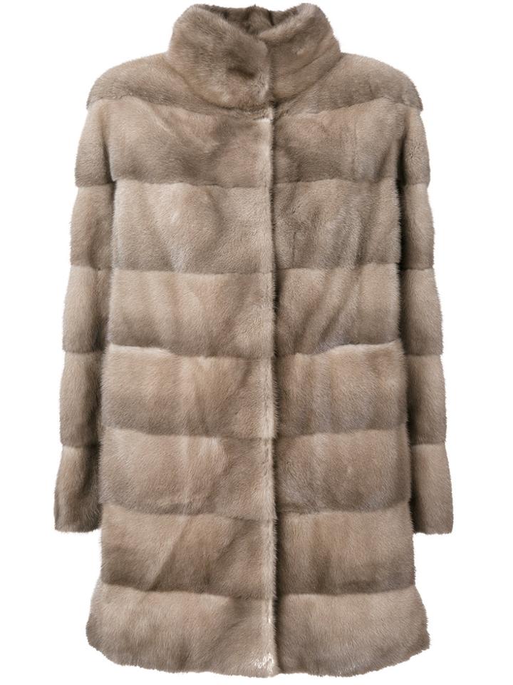 Arma Classic Fitted Coat - Nude & Neutrals