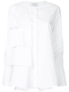 Monographie Ruffled Layered Shirt - White