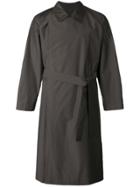 E. Tautz Double Breasted Trench Coat - Brown