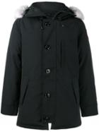 Canada Goose 'chateau' Parka, Men's, Size: Large, Black, Coyote Fur/polyester/nylon/polyester