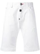 Philipp Plein - Gloria Bermuda Shorts - Men - Cotton/polyester - 33, White, Cotton/polyester