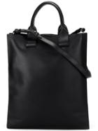 Sandqvist - Kajsa Tote Bag - Unisex - Cotton/leather - One Size, Black, Cotton/leather
