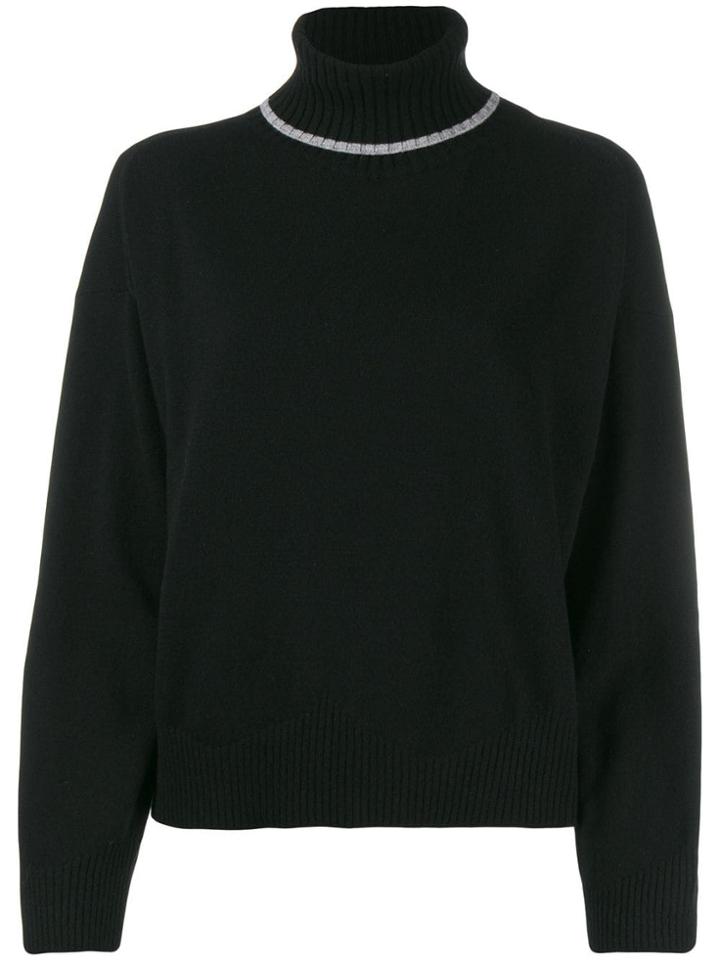 Semicouture Relaxed-fit Turtleneck Jumper - Black