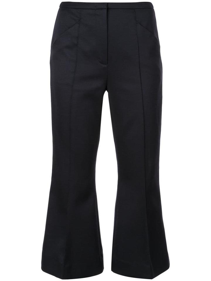 Dorothee Schumacher Kick Flare Cropped Trousers - Black