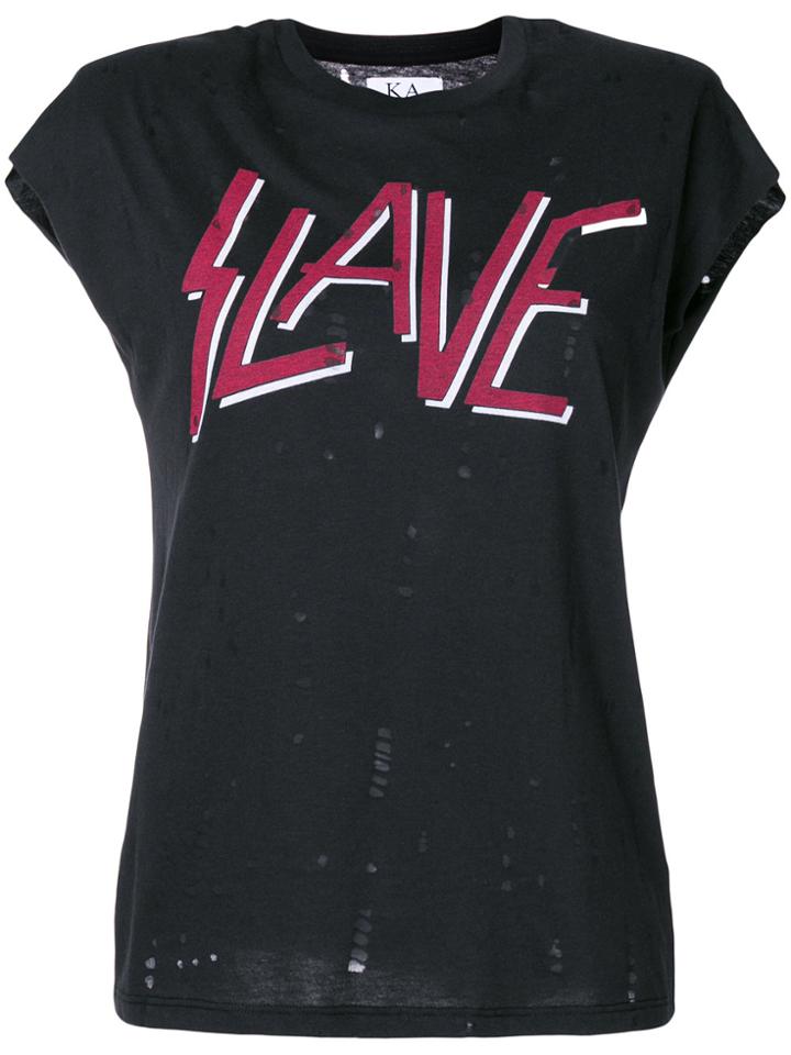 Zoe Karssen Slave Printed T-shirt - Black