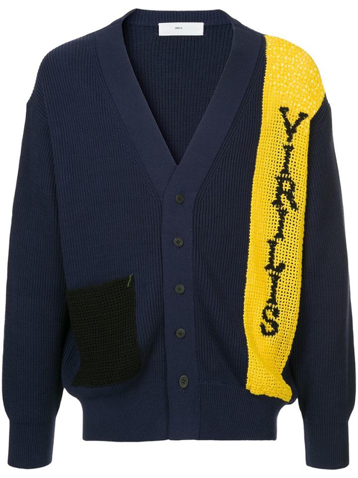 Toga Virilis Crochet Knit Cardigan - Blue