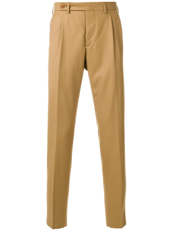 Berwich Straight Leg Trousers - Brown