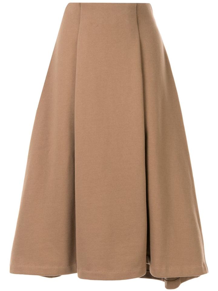 Le Ciel Bleu Jersey Flared Midi-skirt - Brown