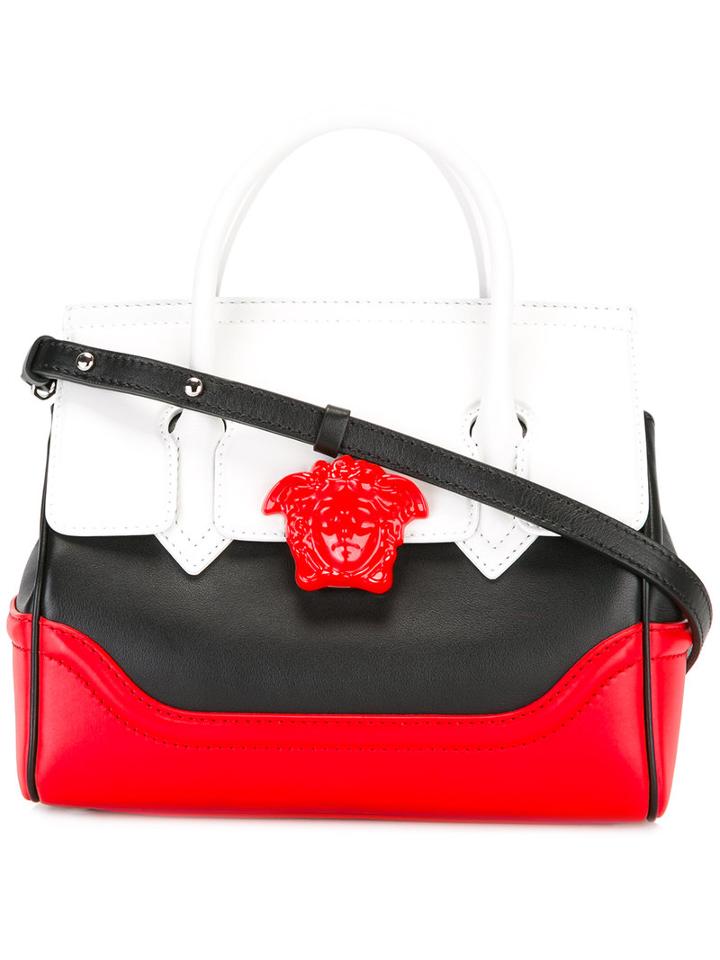 Versace Medusa Head Shoulder Bag, Women's, White, Leather
