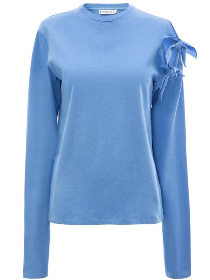 Jw Anderson Multiple Knots Long Sleeve T-shirt - Blue