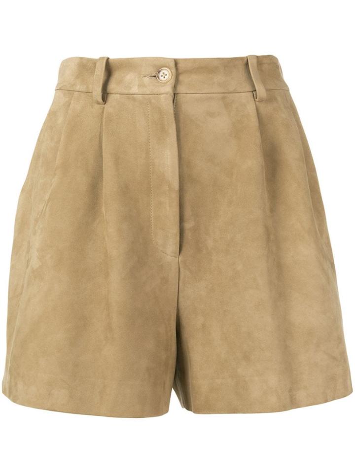 Nili Lotan High-waisted Shorts - Neutrals