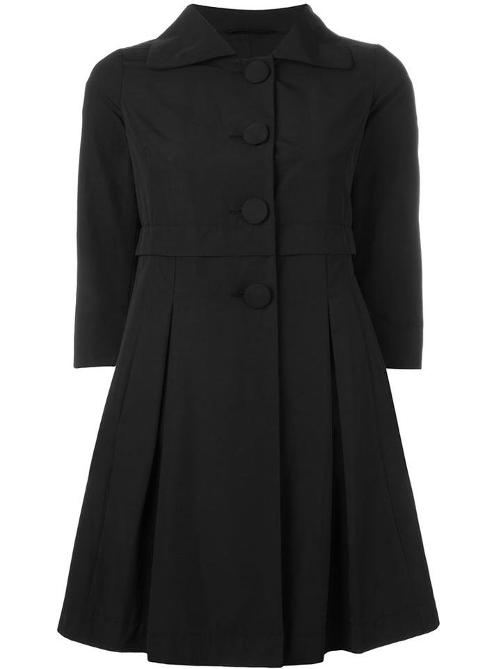 Herno Single Breasted Flared Coat