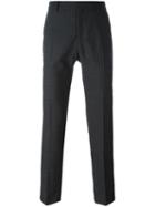 Ami Alexandre Mattiussi Lined Straight Fit Trousers, Men's, Size: 42, Grey, Wool/polyester
