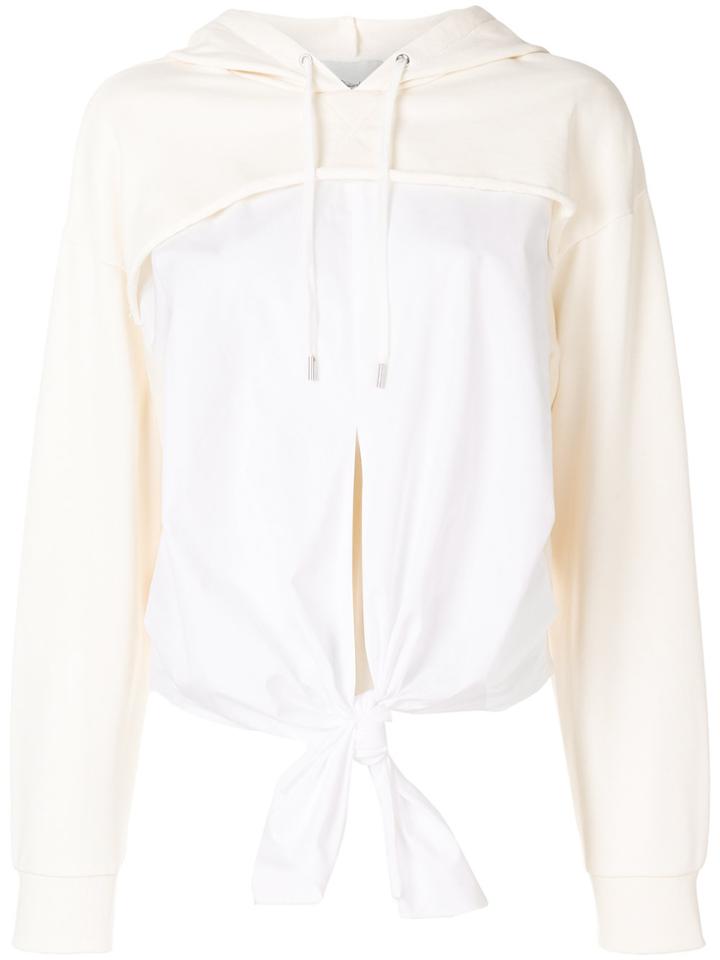 3.1 Phillip Lim Tie-hem Hoodie - White