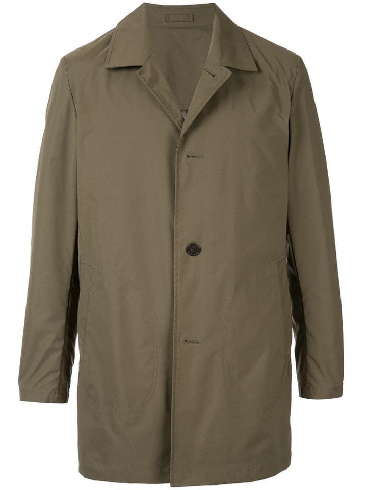 Kent & Curwen Packable Mac Coat - Green