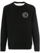 Versace Collection - Logo Patch Sweatshirt - Men - Cotton/spandex/elastane - Xxl, Black, Cotton/spandex/elastane
