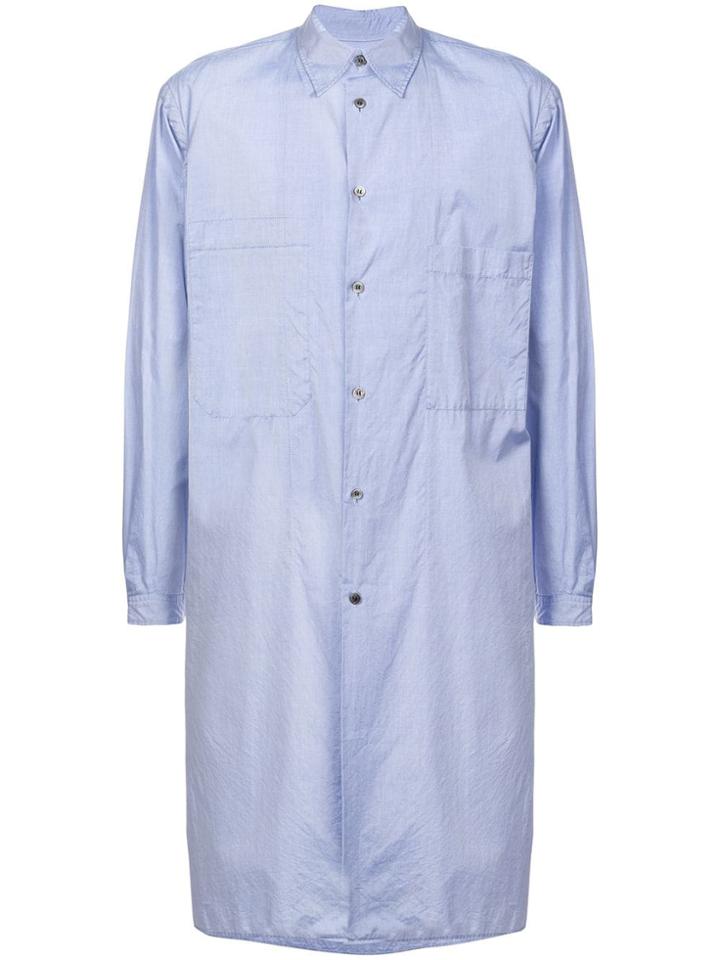 Yohji Yamamoto Long Chain Shirt - Blue