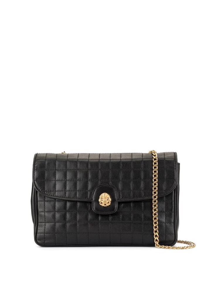 Céline Pre-owned Macadam Plate Chain Bag - Black