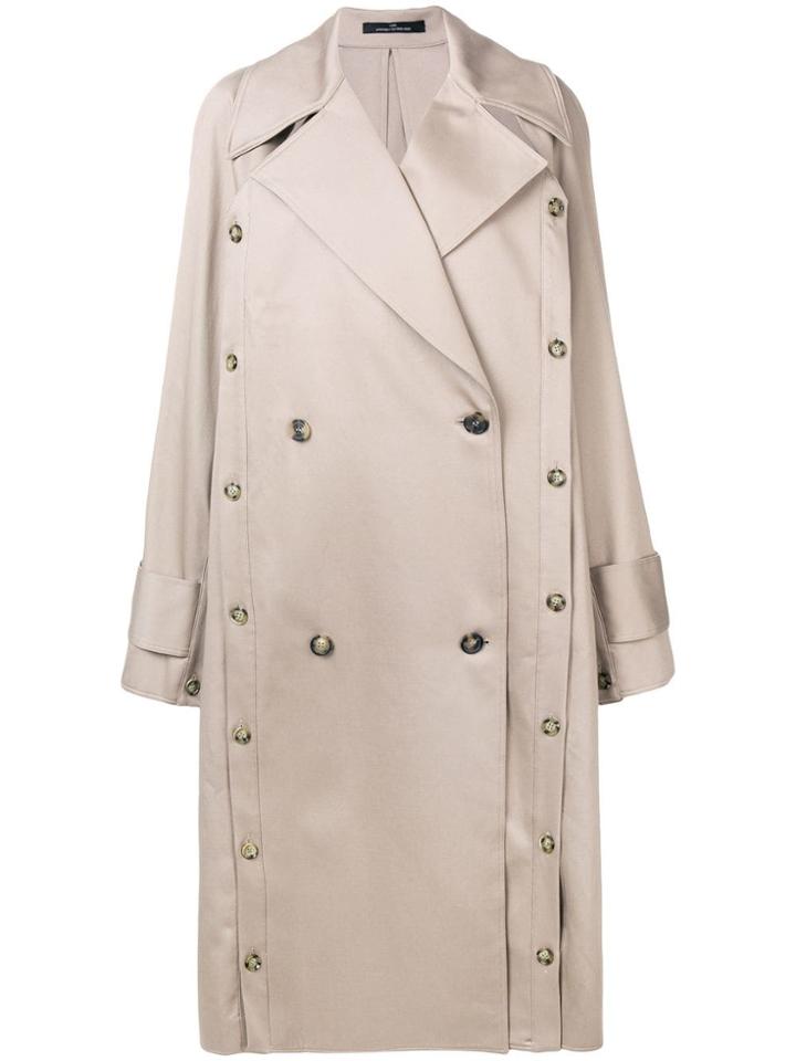 Rokh Oversized Trench Coat - Neutrals