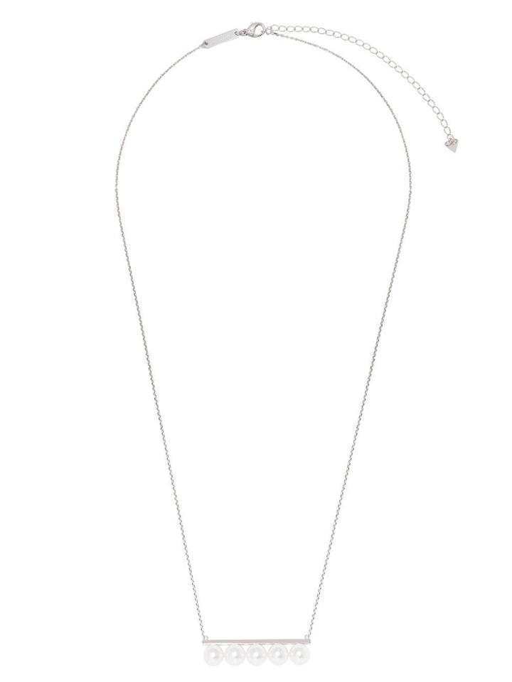 Tasaki 18kt White Gold Balance Signature Necklace