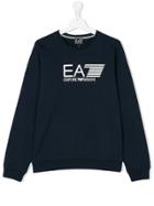 Ea7 Kids Teen Logo Sweatshirt - Blue