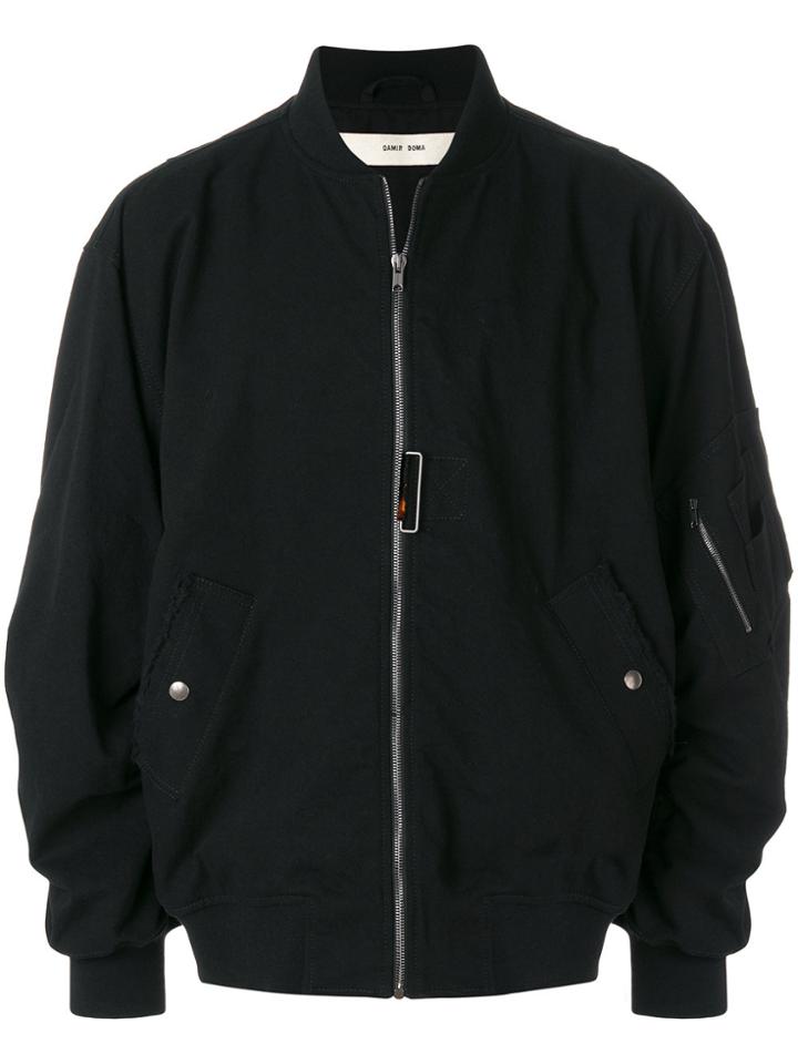 Damir Doma Zipped Bomber Jacket - Black