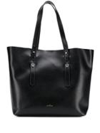 Hogan Smooth Shopping Bag - Black