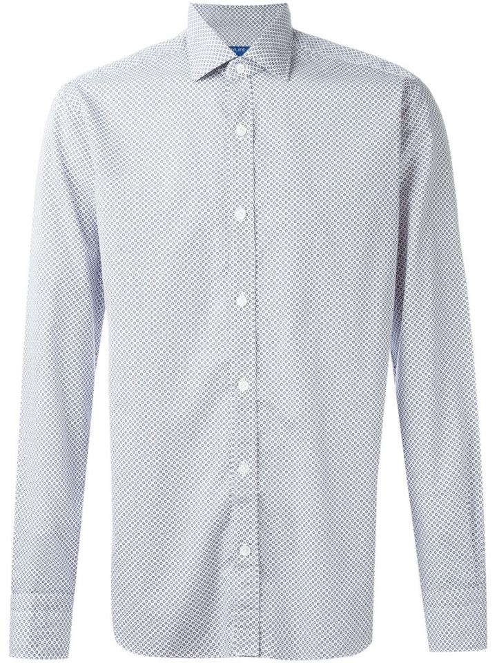 Barba Micro Circle Print Shirt