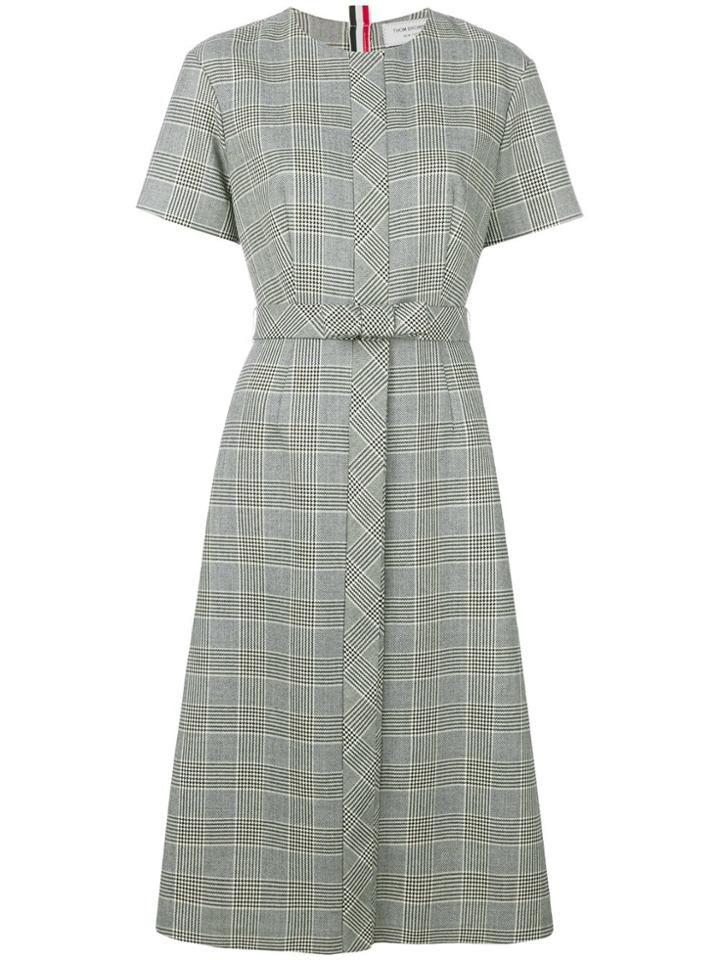 Thom Browne Prince Of Wales Pencil Dress - Black