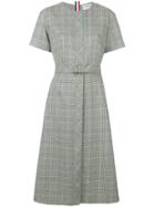 Thom Browne Prince Of Wales Pencil Dress - Black