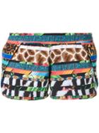 Blue Man - Printed Shorts - Women - Polyamide/spandex/elastane - M, Polyamide/spandex/elastane