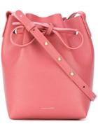 Mansur Gavriel Drawstring Bucket Bag - Pink & Purple