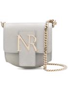 Nina Ricci Logo Plaque Mini Shoulder Bag - Grey