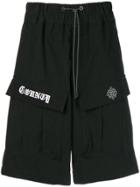Marcelo Burlon County Of Milan Logo Drawstring Shorts - Black
