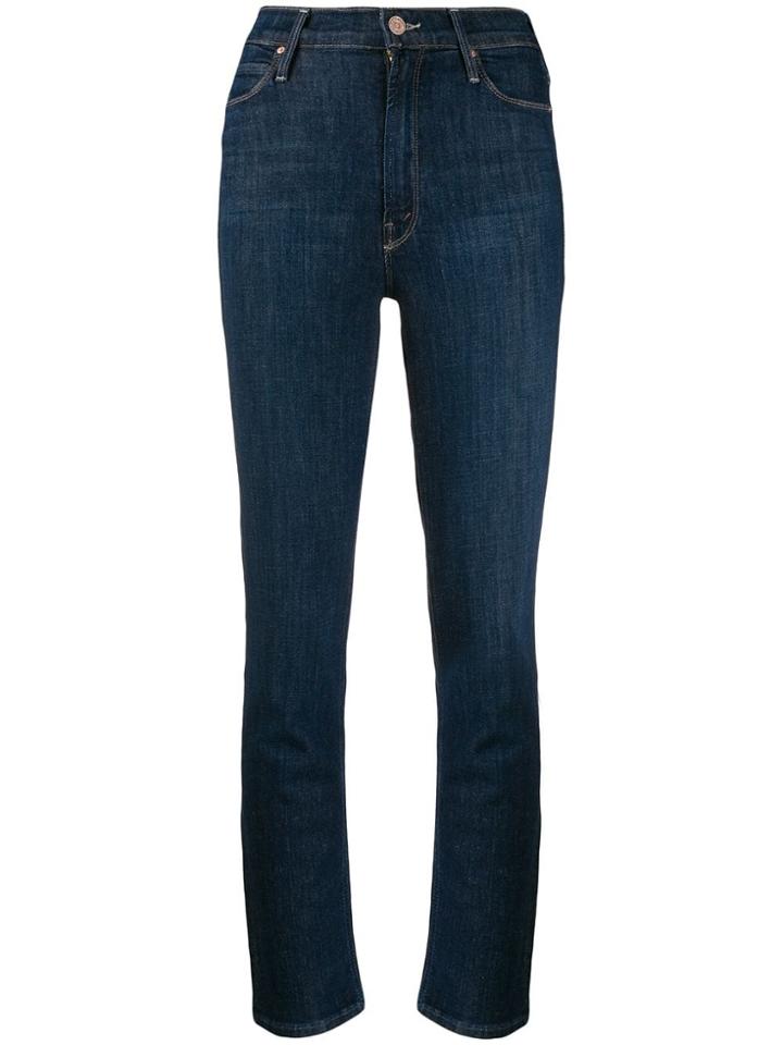 Mother Dazzler High-rise Slim-fit Jeans - Blue
