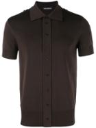 Neil Barrett Short-sleeve Shirt, Men's, Size: Xs, Brown, Viscose/nylon