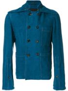 Ann Demeulemeester Double Button Jacket - Blue