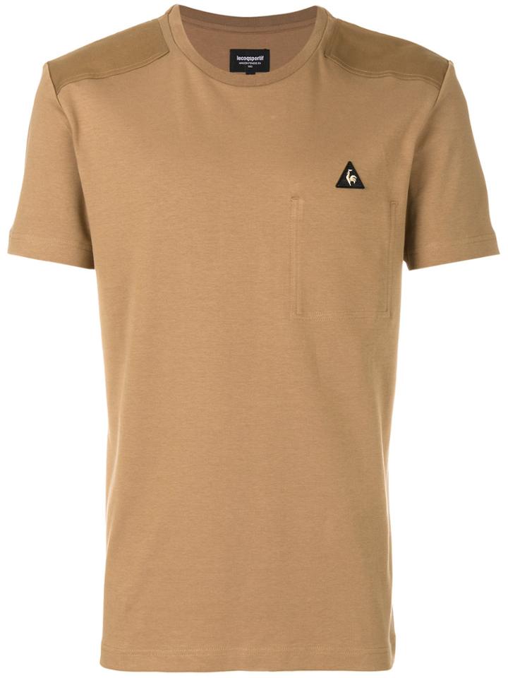 Le Coq Sportif Logo Patch T-shirt - Brown