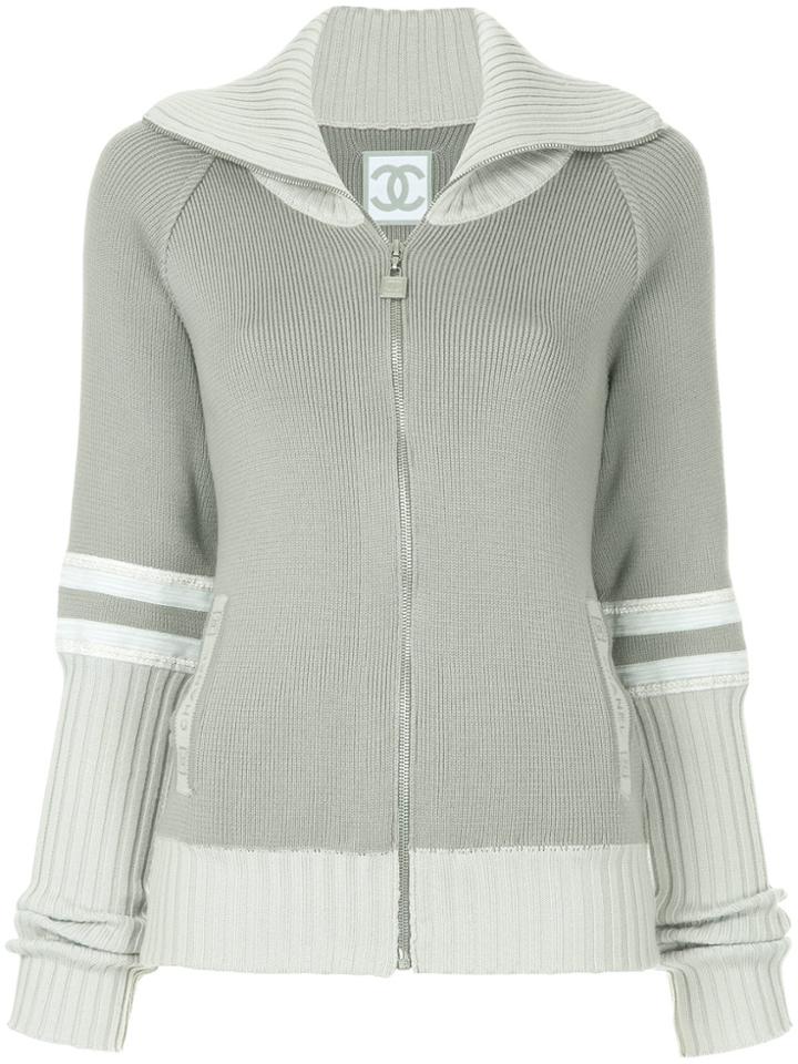 Chanel Vintage Sport Line Knitted Jacket - Grey