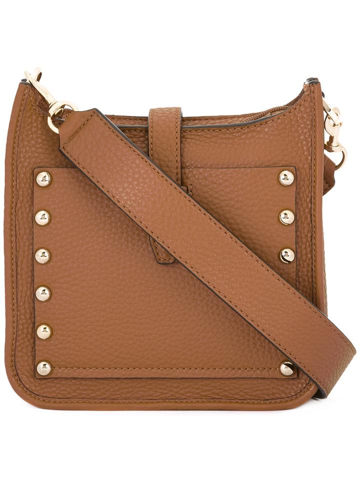 Rebecca Minkoff Studded Trim Shoulder Bag, Women's, Brown, Leather