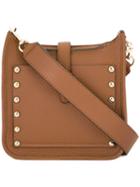 Rebecca Minkoff Studded Trim Shoulder Bag, Women's, Brown, Leather
