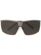 Zambesi Zambesi X Linda Farrow Visor Sunglasses - Metallic