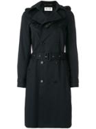 Saint Laurent Belted Trench Coat - Black