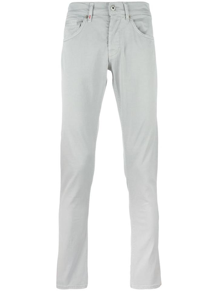 Dondup Classic Chinos, Men's, Size: 33, Grey, Cotton/spandex/elastane