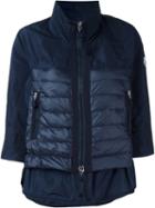 Moncler Layered Hem Puffer Jacket, Women's, Size: 2, Blue, Polyester/polyamide/feather Down
