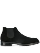 Doucal's Slip-on Suede Chelsea Boots - Black