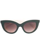 Victoria Beckham Cat Eye Sunglasses - Green