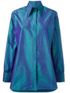 Christopher Kane Velcro Taffeta Shirt - Blue