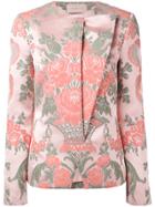 Christopher Kane Jacquard Velcro Jacket - Pink & Purple